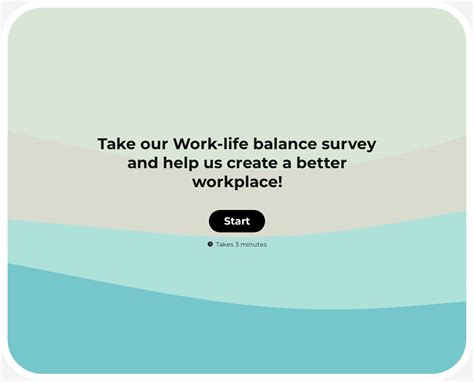 Work Life Balance Survey Template Responsly