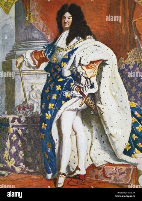 Illustration Showing French King Louis Xiv 1638 1715 Stock Photo