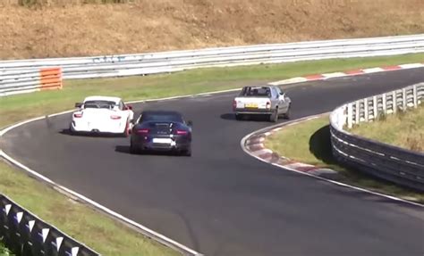 Porsche 911 Gt3 Rs Vs Porsche 911 Nurburgring Near Crash Is A Passing