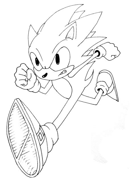 Sonic The Hedgehog Coloring Pages Clip Art Library