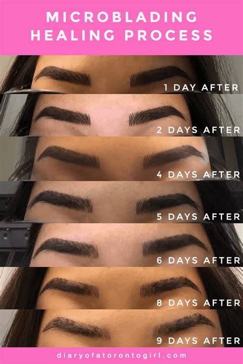 My Microblading Experience Day By Day Healing Photos