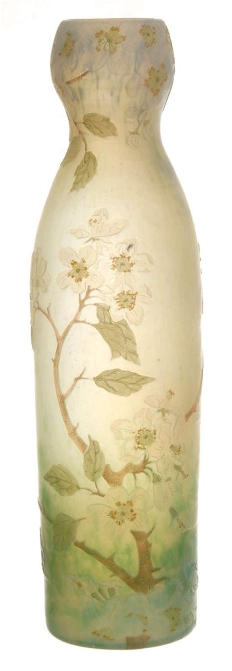 13 1 2 Signed Legras French Cameo Art Glass Vase Daum Lalique Art Nouveau Saint Denis