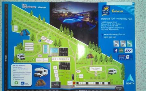 Rotorua Top 10 Holiday Park Full Service Camp New Zealand