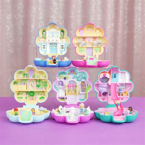 Polly Pocket Flower Compact Sets 1990 90s Vintage Toy Collection