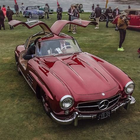 Stunning Red Mercedes Benz 300sl Gullwing At The 2017 Pebble Beach