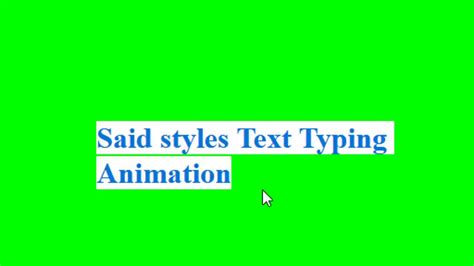 Text Typing Animation Youtube
