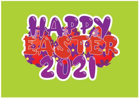 Happy Easter 2021 Template Graphic By Rifatshikder3 · Creative Fabrica