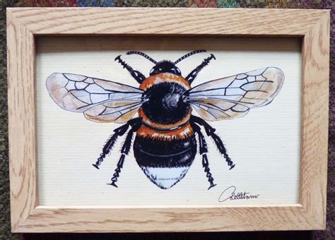 Bumblebee Painting Bumblebee Wall Art Bumblebee Picture Bumblebee Gift ...