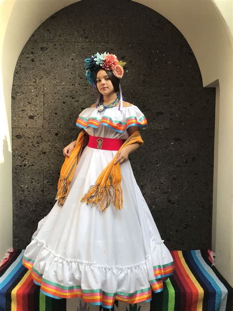 handmade mexican dress with top frida kahlo style