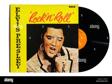 Elvis Presley Rock N Roll Album Stockfotografie Alamy