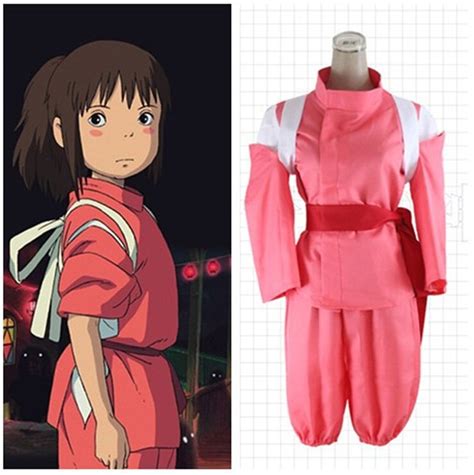 Japan Anime Spirited Away Chihiro Ogino Sen Cosplay Costume Custom Made Emboitement Performance