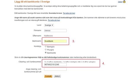 Når du skal overføre penger til en annen bank, må. Överföring från PayPal till Swedbank (instruktion ...