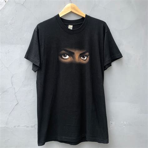 Kaos Vintage Michael Jackson Single Stitch Fesyen Pria Pakaian