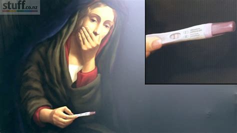 New Zealand Church Billboard Features A Panicked Virgin Mary With