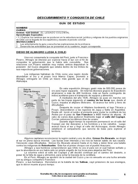 Im Reading Guía Descubrimiento Y Conquista De Chile On Scribd Chile
