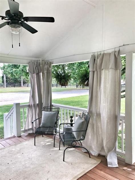 Diy How To Hang Drop Cloth Curtains With Cable Sophisticated Rust