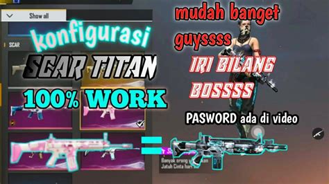 Kami ingin membagikan tool yang tentunya sangat penting untuk anda dapatkan. CONFIG SCAR TITAN gratis 100% WORK - YouTube