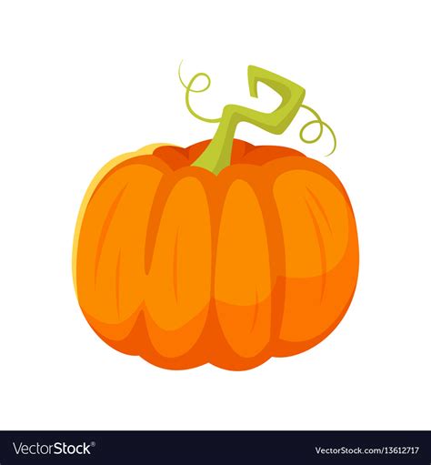 Cartoon Style Of Pumpkin Royalty Free Vector Image