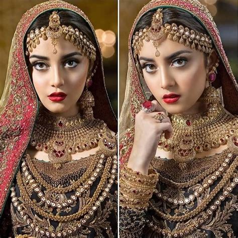 new awesome bridal photoshoot of actress alizeh shah pakistani bridal makeup bridal