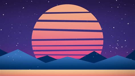 1920x1080 Retro Sunset Wallpapers Wallpaper Cave