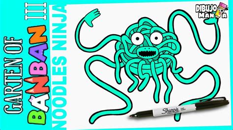 COMO DIBUJAR GARTEN OF BANBAN 3 NOODLES NINJA How To Draw Garten