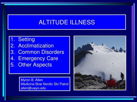 Ppt Altitude Illness Powerpoint Presentation Free Download Id1483622