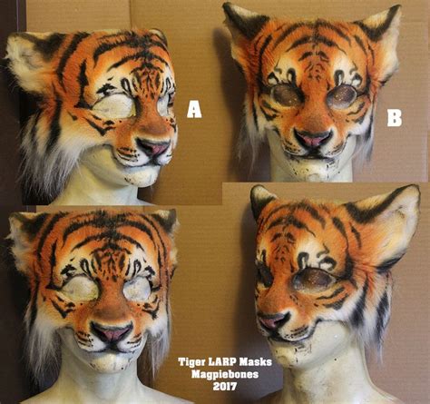 Tiger Larp Masks For Sale By Magpieb Nes Tiger Mask Tiger Skin