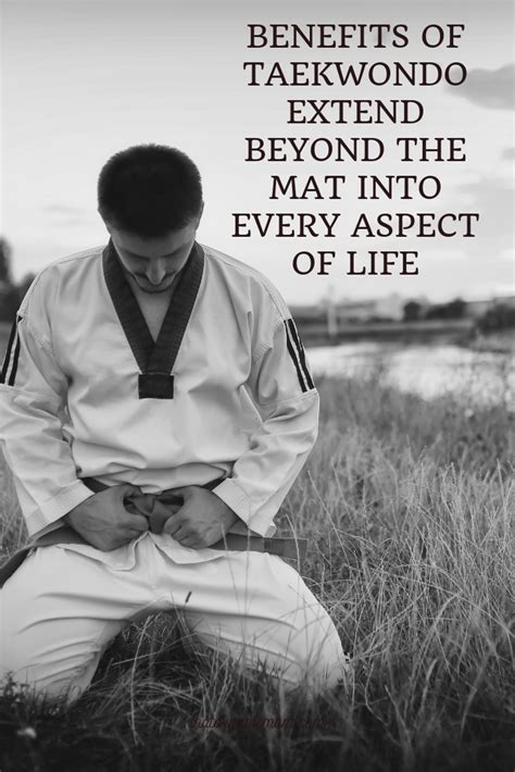 Taekwondo Has Many Benefits That Go Beyond The Physical Those Who