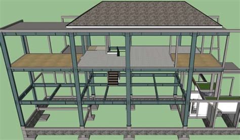 Konstruksi Baja Rumah 2 Lantai Ukuran Desain Dan Harga