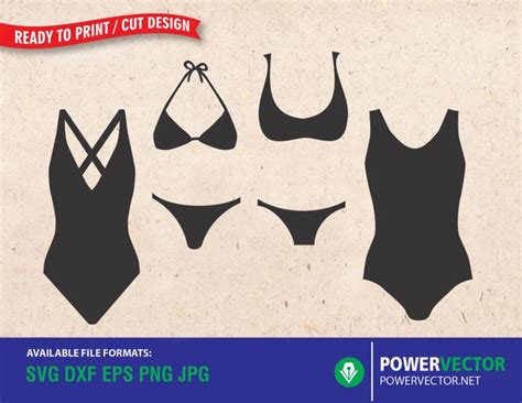 Swimsuit Svg Summer Fashion Svg Dxf Eps Png Cut Files For Etsy