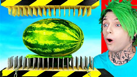 Crusher Vs Watermelon Try Not To Be Satisfied Impossible Youtube