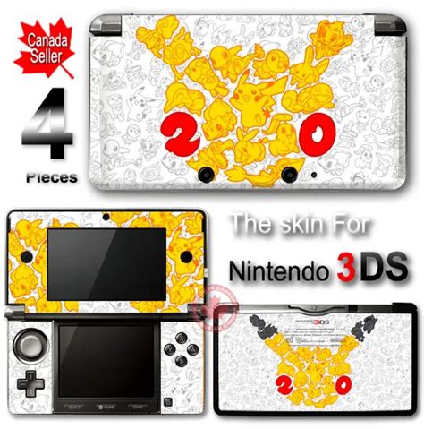 Pokemon Pikachu 20th Anniversary Go Skin Sticker Decal Cover For