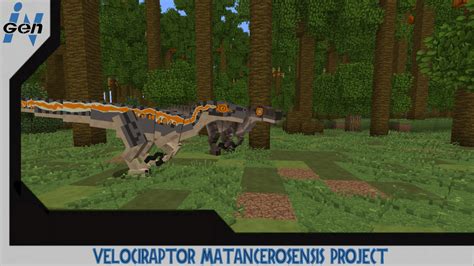 Jurassicraft Velociraptor Matancerosensis Skin Project Minecraft Map