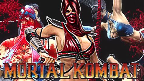 Mortal Kombat Skarlet Fatalities On Every Kitana Skin Youtube