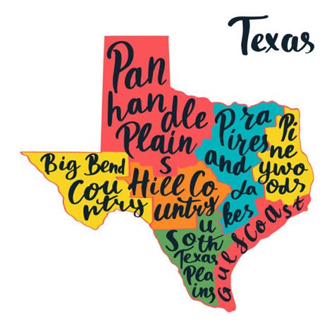 Hand Drawn Texas Map Stock Vectors Istock