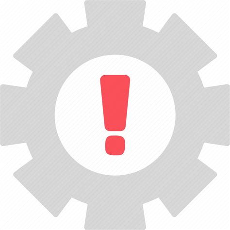 Warning Alert Gear Notice Operational Risk Processing Icon