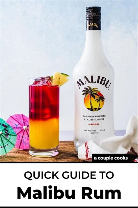 Quick Guide To Malibu Rum Recipe Coconut Rum Drinks Malibu Rum
