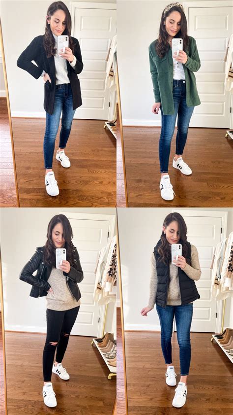 Winter Sneakers Outfits Via Pumps And Push Ups Blog Petite Style