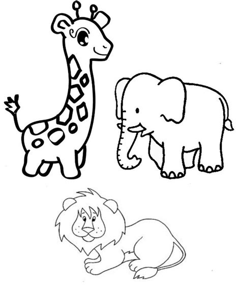 Circus Animals Animals Page 2 Printable Coloring Pages