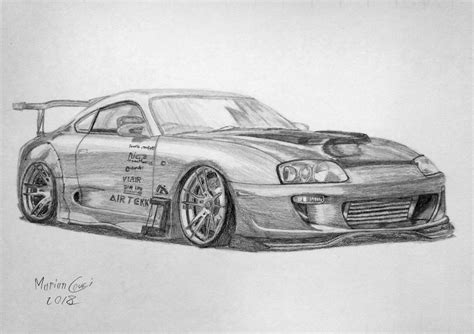 Toyota Supra Sketch