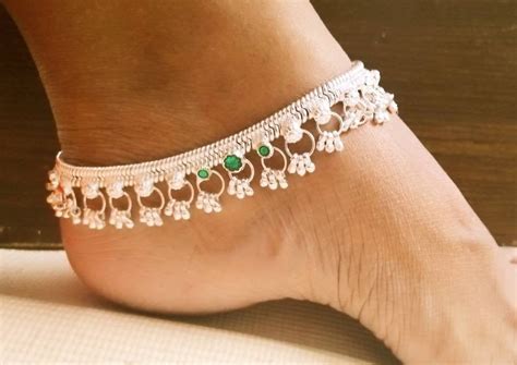 Anklet Silver Plated Indian Anklet Etsy Anklets Indian Anklet Anklets