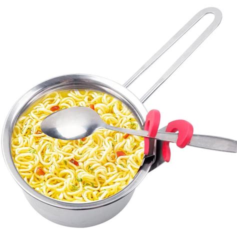 Hot Useful Spoon Pot Clips Rest Scoop Ladle Holder Handy Spatula Pot