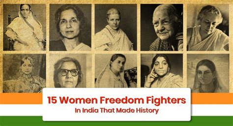 15 Women Freedom Fighters Of India That Made History