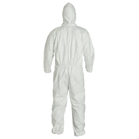 Tyvek Coverall Suit With Hood Large Es18869a