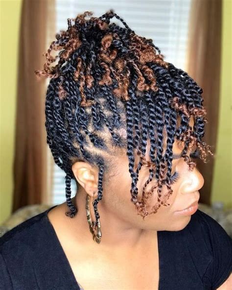 Afro Twist Natural Hairstyles For Short Hair Tophumanhairstyle
