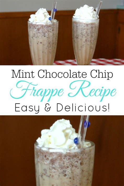 Espresso ice chocolate syrup whipped cream vanilla syrup. Mint Chocolate Chip Frappe | Recipe | Chocolate chip ...