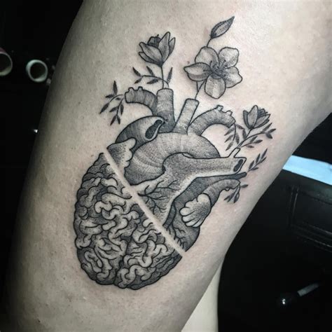Image result for heart brain tattoo | inked | Pinterest | Brain, Tattoo