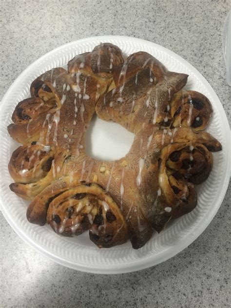 Chelsea Buns Recipe Swedish Tea Ring Using Enriched Dough And Glacé