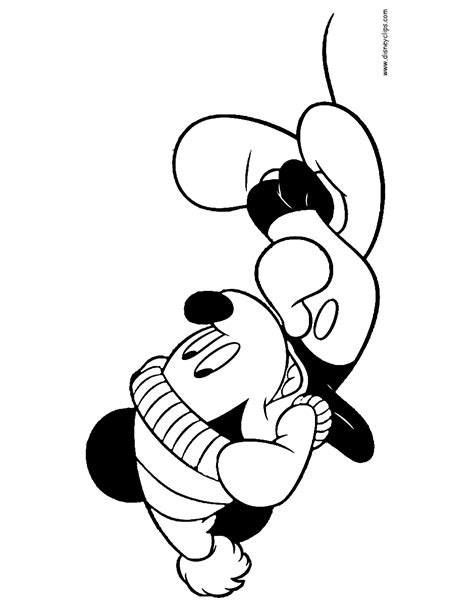 Mickey mouse is a cartoon character who has become an icon for the walt disney company. Mickey Mouse Winter Coloring Pages | Disneyclips.com