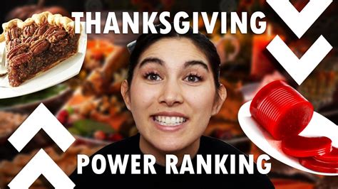 Sydnee Goodmans Thanksgiving Food Power Ranking Youtube